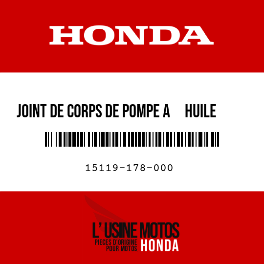 image de 15119-178-000 JOINT DE CORPS DE POMPE A     HUILE