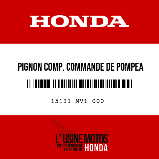 image de 15131-MV1-000 PIGNON COMP. COMMANDE DE POMPEA HUILE (33T)