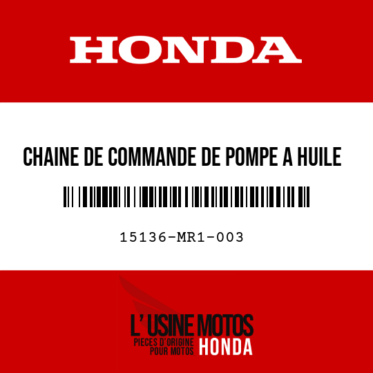 image de 15136-MR1-003 CHAINE DE COMMANDE DE POMPE A HUILE (70L) (BORG WARNER)