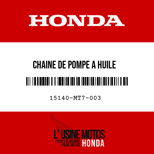 image de 15140-MT7-003 CHAINE DE POMPE A HUILE (DID219H-50L) (DAIDO)