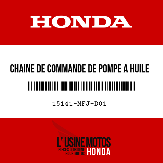 image de 15141-MFJ-D01 CHAINE DE COMMANDE DE POMPE A HUILE (DID25H-72L)