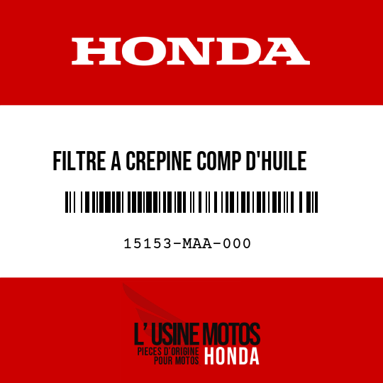 image de 15153-MAA-000 FILTRE A CREPINE COMP D'HUILE