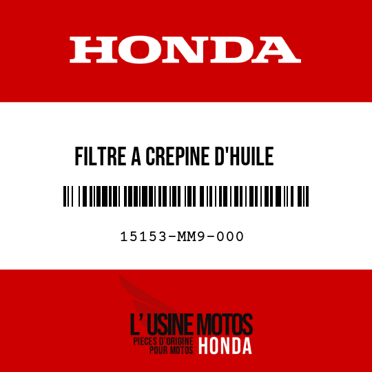 image de 15153-MM9-000 FILTRE A CREPINE D'HUILE