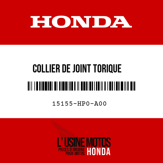 image de 15155-HP0-A00 COLLIER DE JOINT TORIQUE