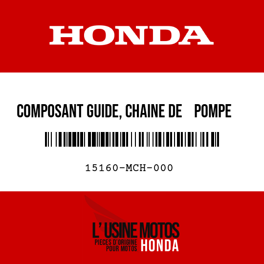 image de 15160-MCH-000 COMPOSANT GUIDE, CHAINE DE    POMPE A HUILE