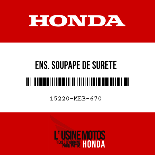 image de 15220-MEB-670 ENS. SOUPAPE DE SURETE