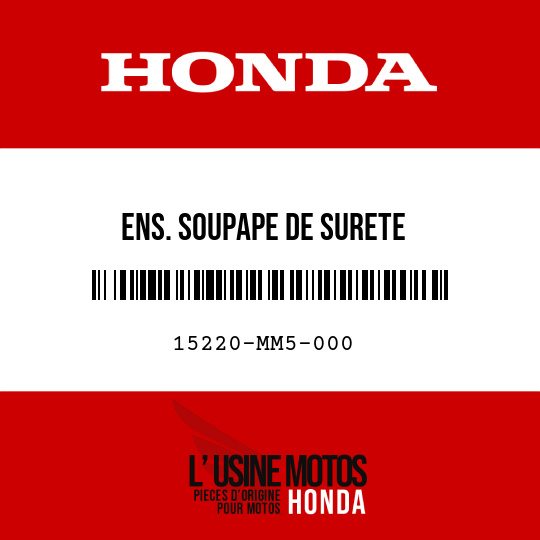 image de 15220-MM5-000 ENS. SOUPAPE DE SURETE