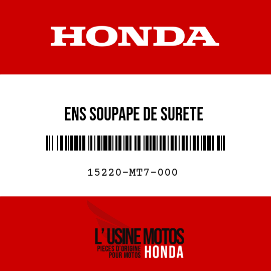 image de 15220-MT7-000 ENS SOUPAPE DE SURETE