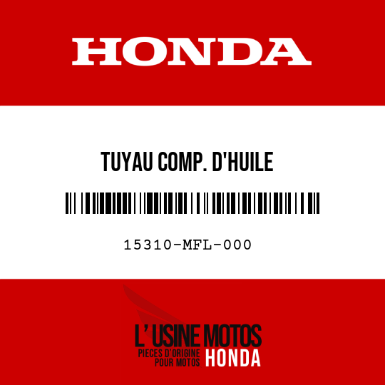 image de 15310-MFL-000 TUYAU COMP. D'HUILE