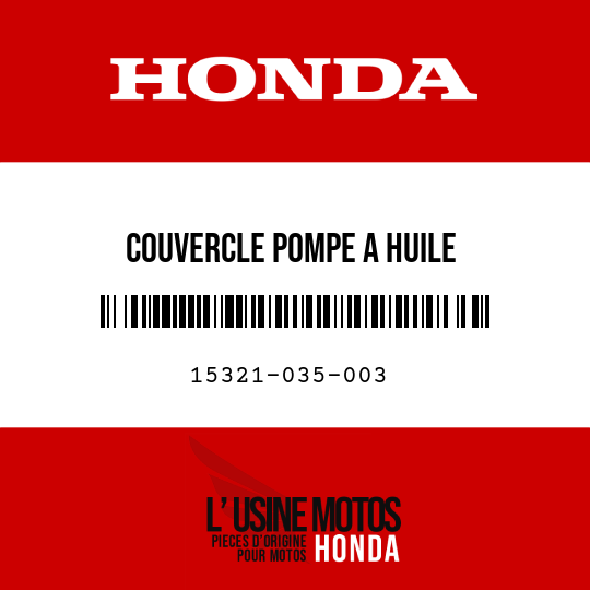 image de 15321-035-003 COUVERCLE POMPE A HUILE
