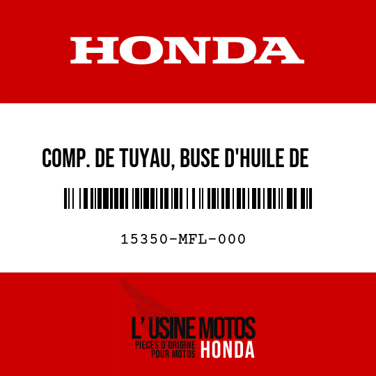 image de 15350-MFL-000 COMP. DE TUYAU, BUSE D'HUILE DE TRANSMISSION