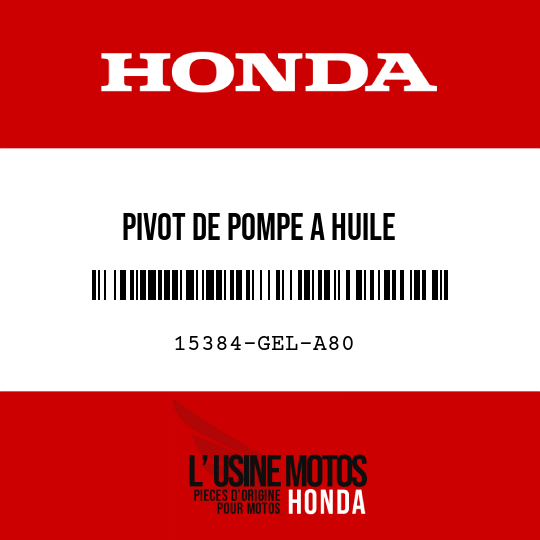image de 15384-GEL-A80 PIVOT DE POMPE A HUILE
