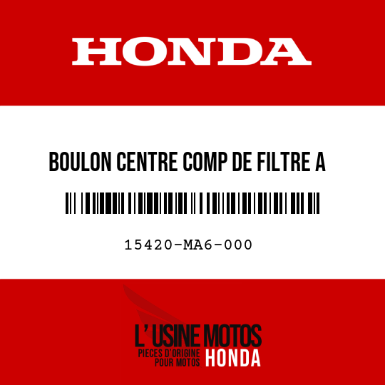 image de 15420-MA6-000 BOULON CENTRE COMP DE FILTRE A HUILE