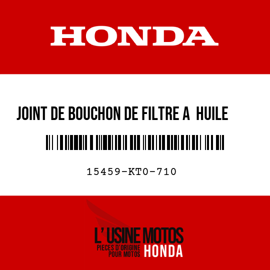 image de 15459-KT0-710 JOINT DE BOUCHON DE FILTRE A HUILE