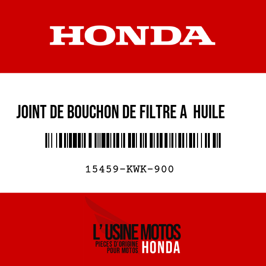 image de 15459-KWK-900 JOINT DE BOUCHON DE FILTRE A  HUILE
