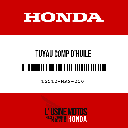 image de 15510-MK2-000 TUYAU COMP D'HUILE