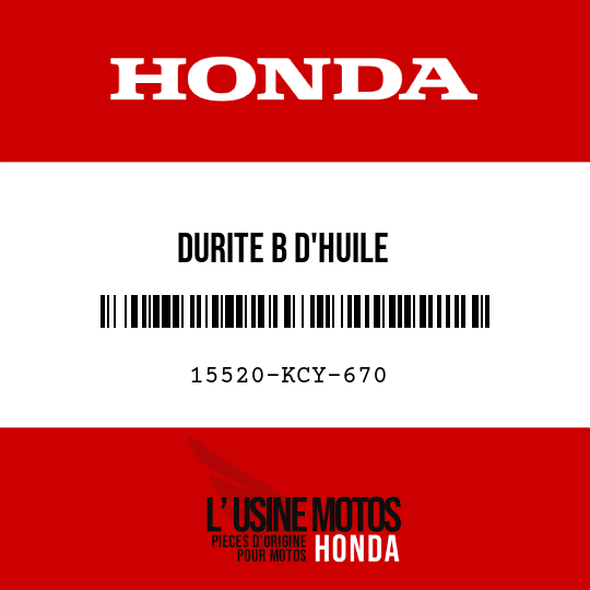 image de 15520-KCY-670 DURITE B D'HUILE