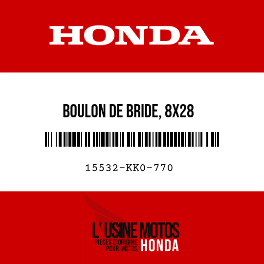 image de 15532-KK0-770 BOULON DE BRIDE, 8X28