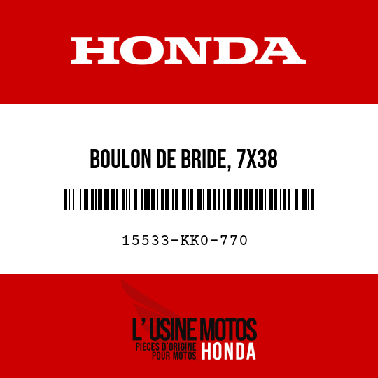 image de 15533-KK0-770 BOULON DE BRIDE, 7X38