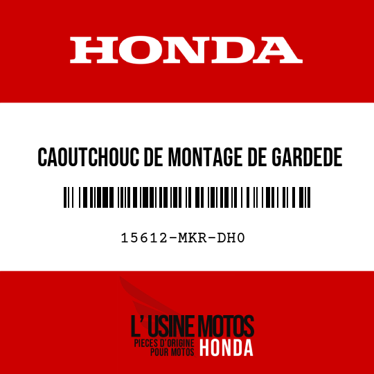 image de 15612-MKR-DH0 CAOUTCHOUC DE MONTAGE DE GARDEDE CHALEUR