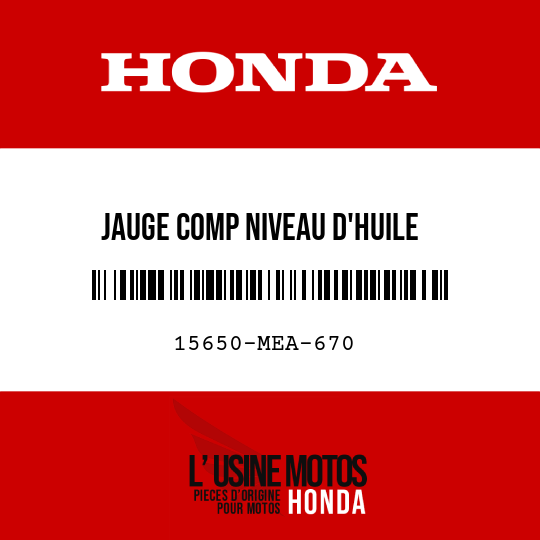 image de 15650-MEA-670 JAUGE COMP NIVEAU D'HUILE