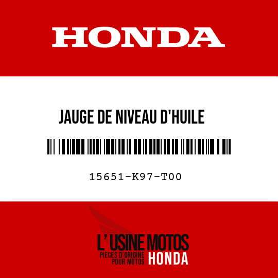 image de 15651-K97-T00 JAUGE DE NIVEAU D'HUILE