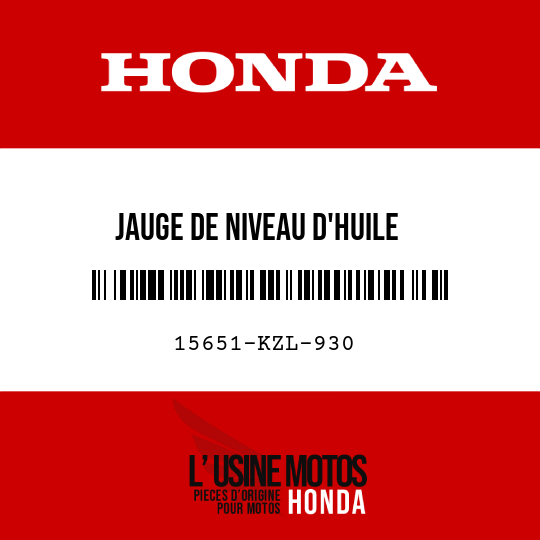image de 15651-KZL-930 JAUGE DE NIVEAU D'HUILE