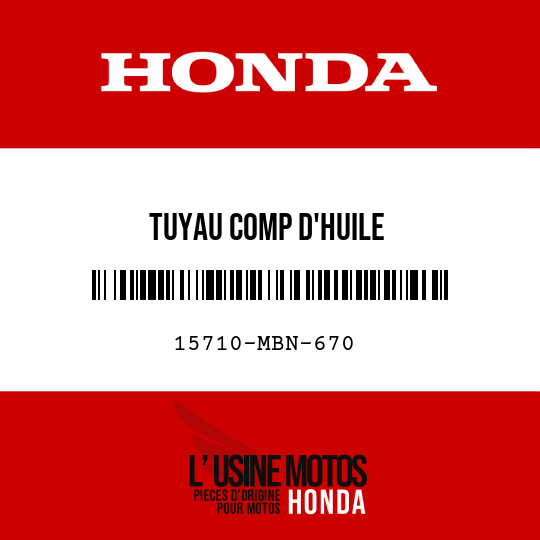 image de 15710-MBN-670 TUYAU COMP D'HUILE