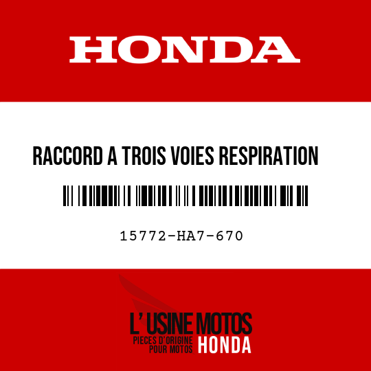 image de 15772-HA7-670 RACCORD A TROIS VOIES RESPIRATION