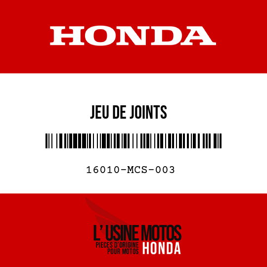 image de 16010-MCS-003 JEU DE JOINTS