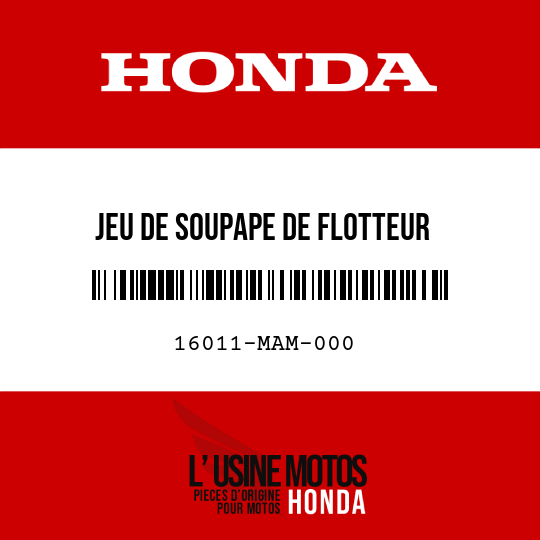 image de 16011-MAM-000 JEU DE SOUPAPE DE FLOTTEUR