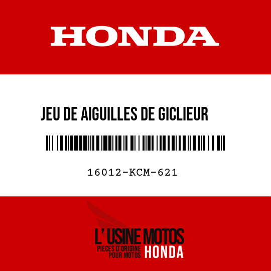 image de 16012-KCM-621 JEU DE AIGUILLES DE GICLIEUR