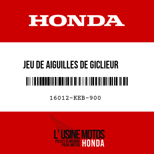 image de 16012-KEB-900 JEU DE AIGUILLES DE GICLIEUR
