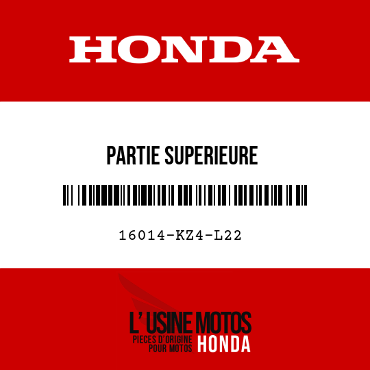 image de 16014-KZ4-L22 PARTIE SUPERIEURE