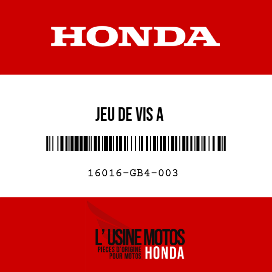 image de 16016-GB4-003 JEU DE VIS A