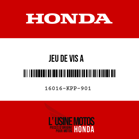 image de 16016-KPP-901 JEU DE VIS A