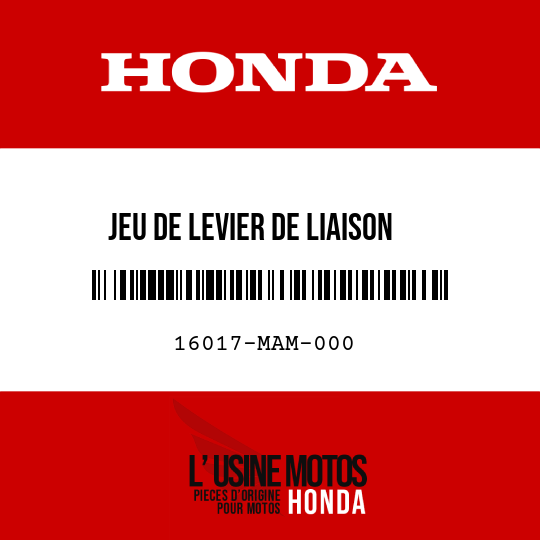 image de 16017-MAM-000 JEU DE LEVIER DE LIAISON