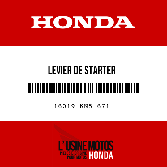 image de 16019-KN5-671 LEVIER DE STARTER