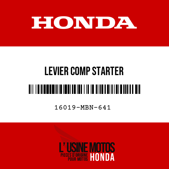 image de 16019-MBN-641 LEVIER COMP STARTER