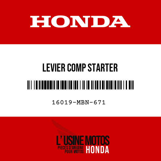 image de 16019-MBN-671 LEVIER COMP STARTER