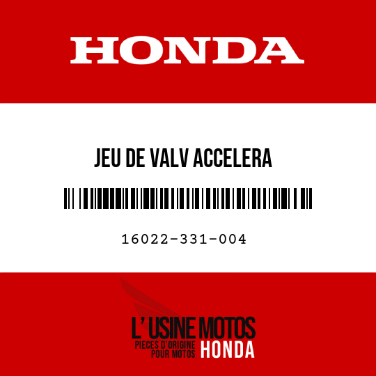 image de 16022-331-004 JEU DE VALV ACCELERA