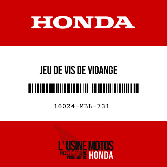 image de 16024-MBL-731 JEU DE VIS DE VIDANGE