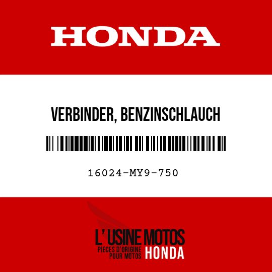 image de 16024-MY9-750 VERBINDER, BENZINSCHLAUCH