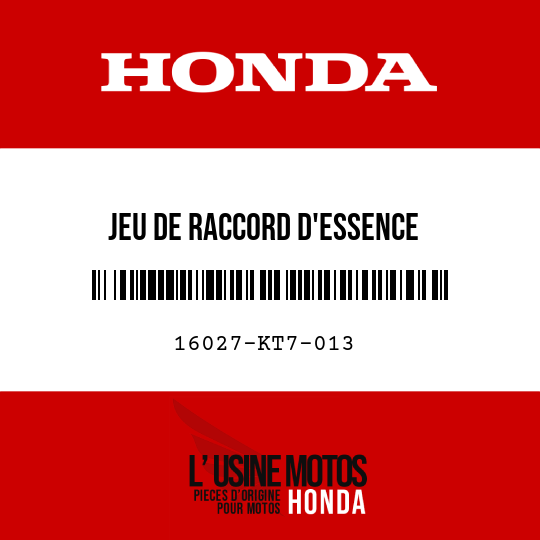 image de 16027-KT7-013 JEU DE RACCORD D'ESSENCE