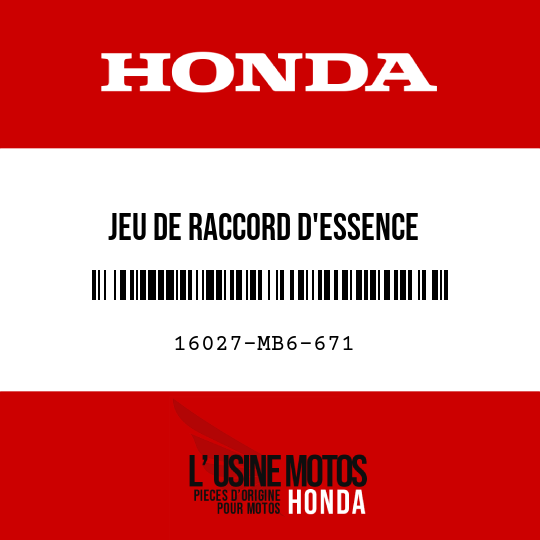 image de 16027-MB6-671 JEU DE RACCORD D'ESSENCE