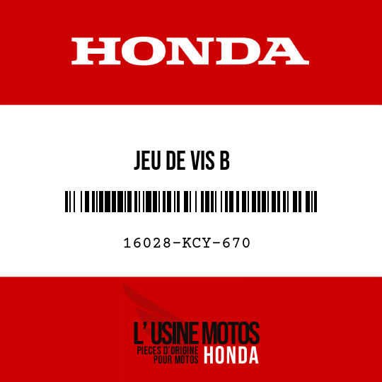 image de 16028-KCY-670 JEU DE VIS B