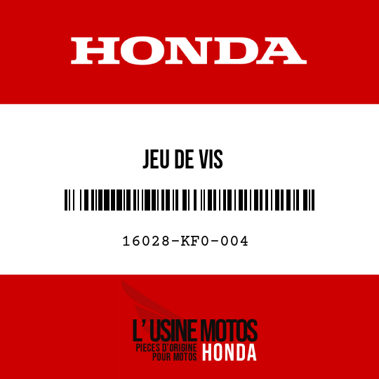 image de 16028-KF0-004 JEU DE VIS