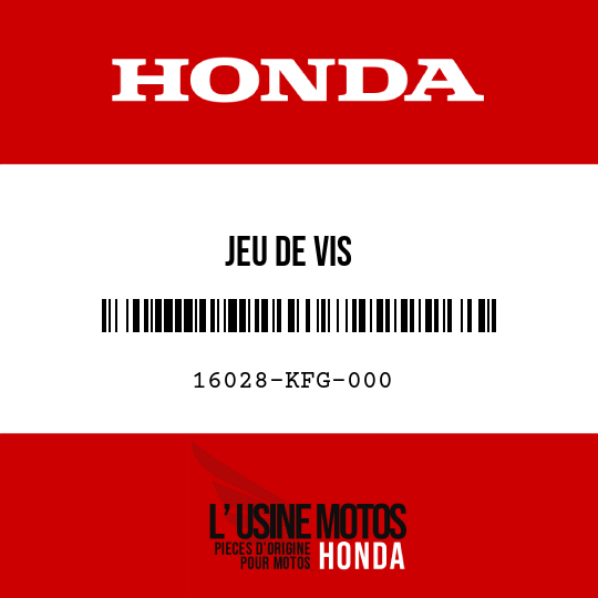 image de 16028-KFG-000 JEU DE VIS