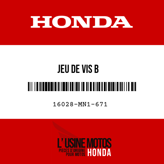 image de 16028-MN1-671 JEU DE VIS B