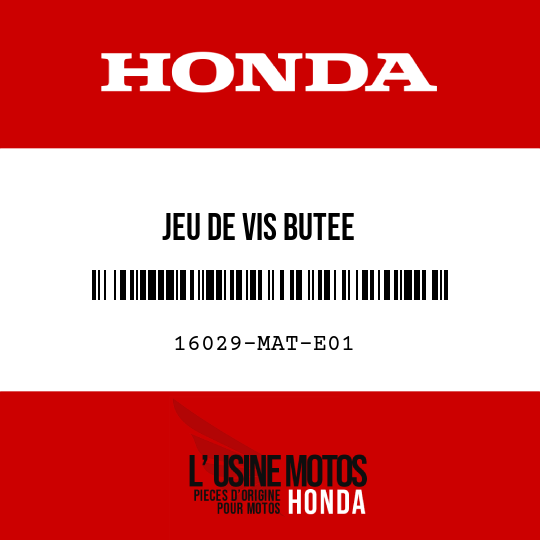 image de 16029-MAT-E01 JEU DE VIS BUTEE